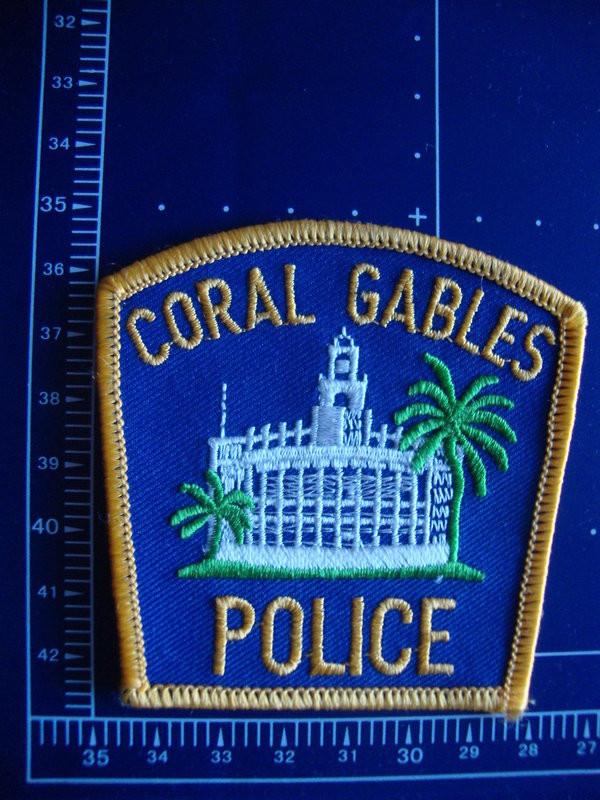 FLORIDA  CORAL GABELS POLICE PATCH