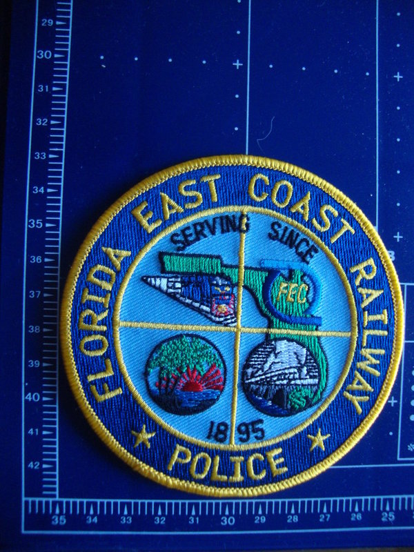FLA  EAST COAST RAILWAY POLICE PATCH