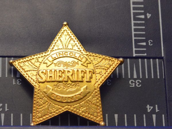SHERIFF LINCOLN COUNTY POLICE BADGE