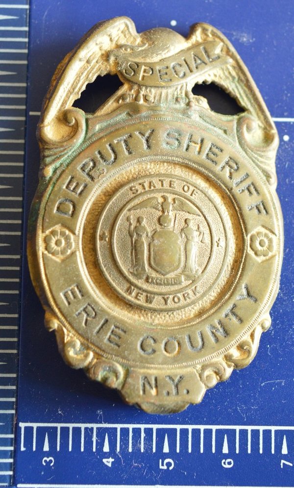 SPECIAL DEPUTY SHERIFF ERIE COUNTY NY POLICE BADGE