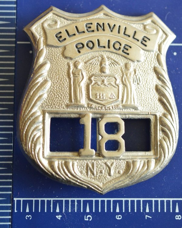 ELLENVILLE NY POLICE BADGE