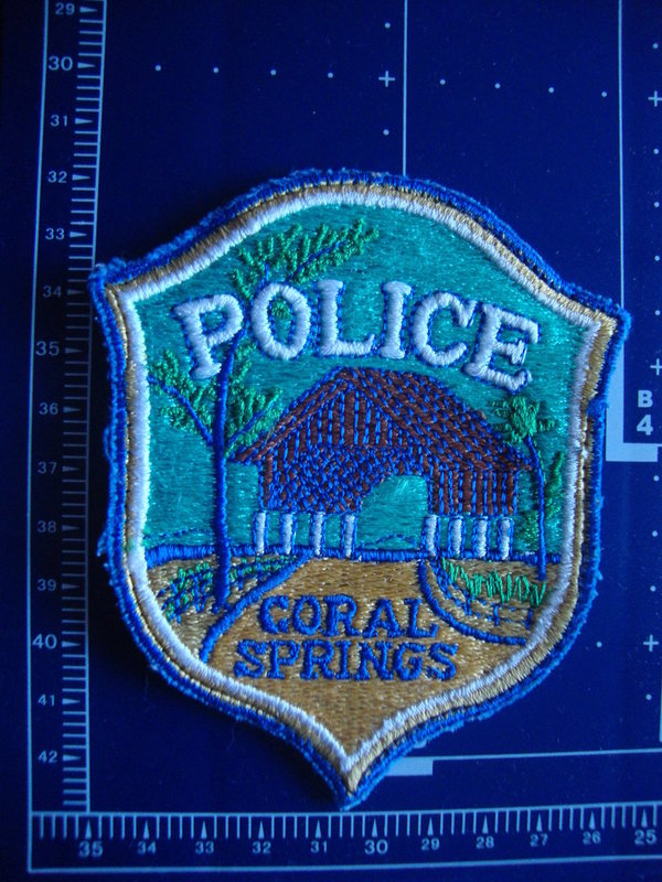 FLORIDA  CORAL SPRINGS POLICE PATCH