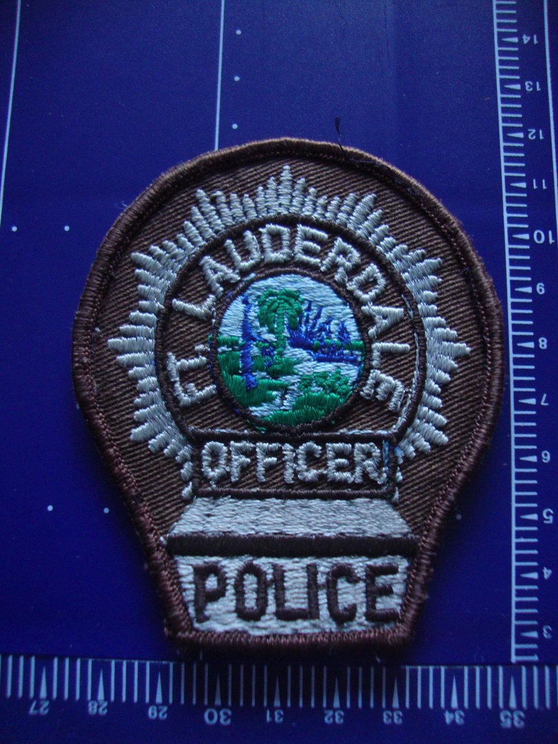 Vintage Ft Lauderdale Florida Police Shoulder Patch Flash USA United States