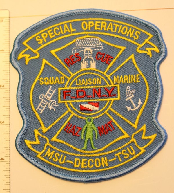 F.D.N.Y. SPECIAL OPERATIONS RESCUE HAZMAT PATCH