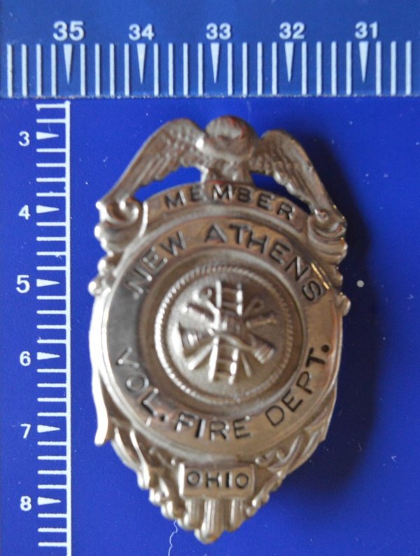 NEW ATHENS FIRE DEPARTMENT BADGE
