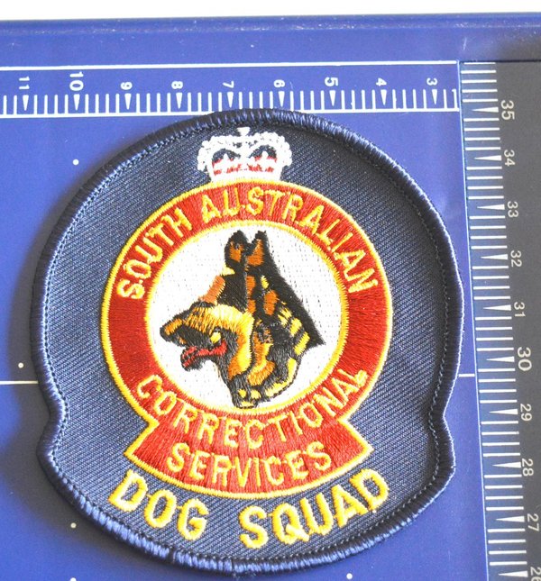 SOUTH AUSTRALIAN CORRECTIONAL SERVICES K9 PATCH RED L