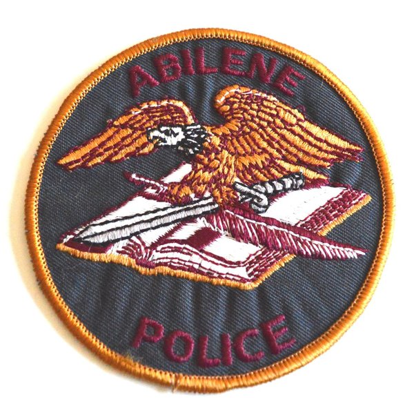 ABELINE POLICE TEXAS BROWN GRAY PATCH