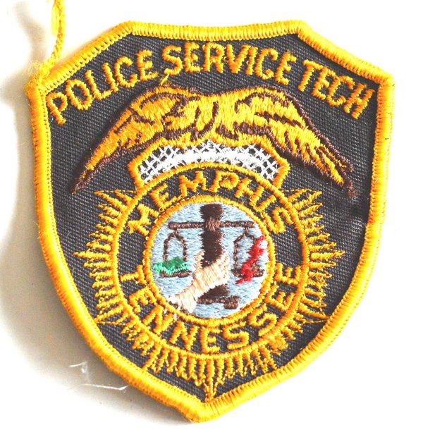 MEMPHIS TENNESSEE POLICE SERVICE TECH PATCH OLD