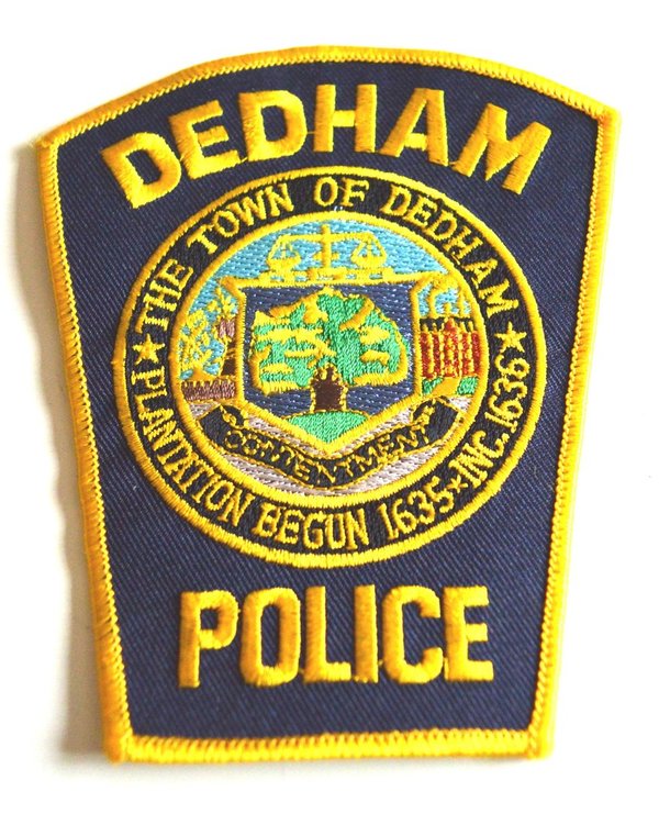 DEDHAM MASSACHUSETTS POLICE PATCH 1