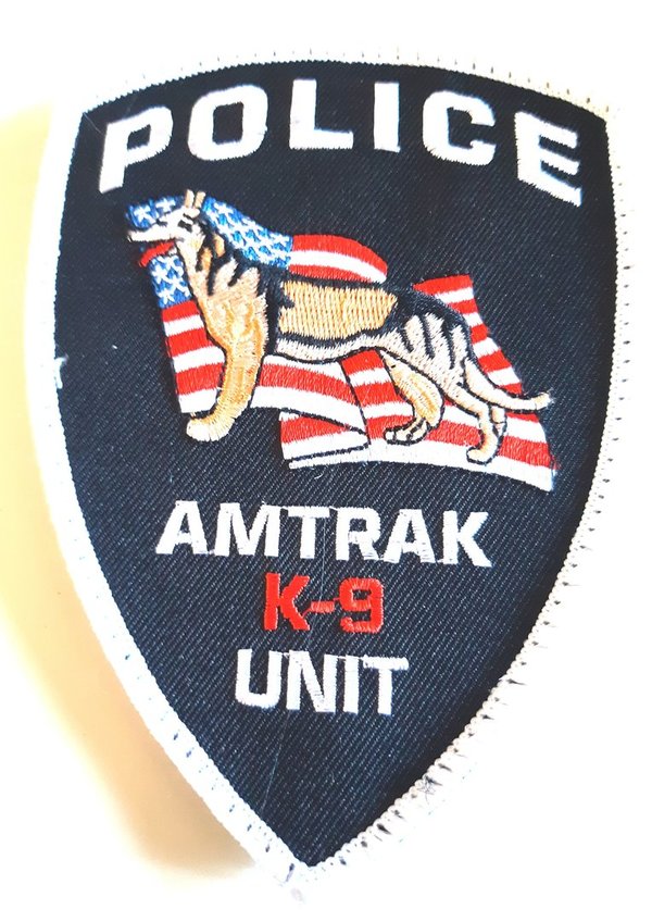 AMTRAK RAILWAY POLICE K9 UNIT PATCH