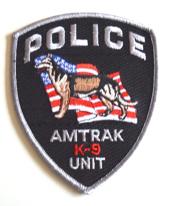 AMTRAK RAILWAY POLICE K9 UNIT PATCH