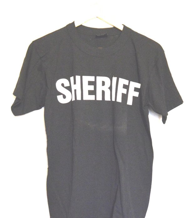 T-SHIRT SHERIFF BLACK SIZE S