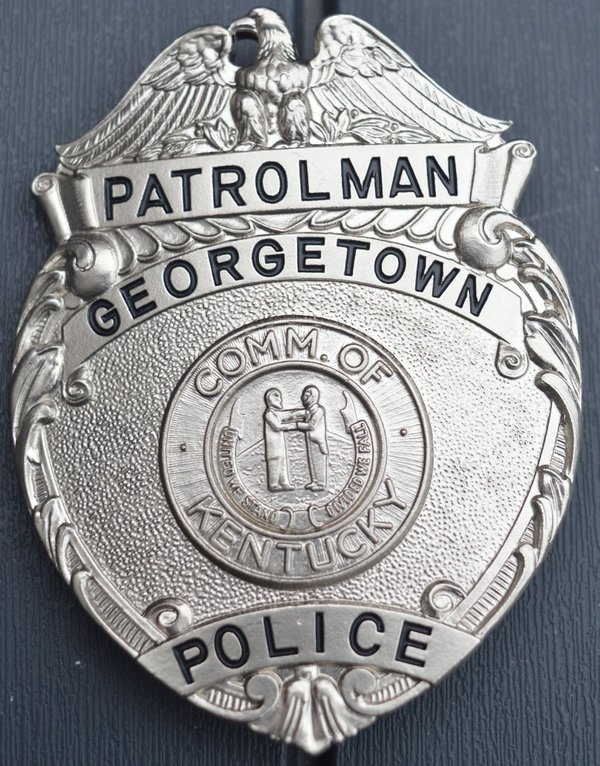 PATROLMAN GEORGETOWN POLICE BADGE