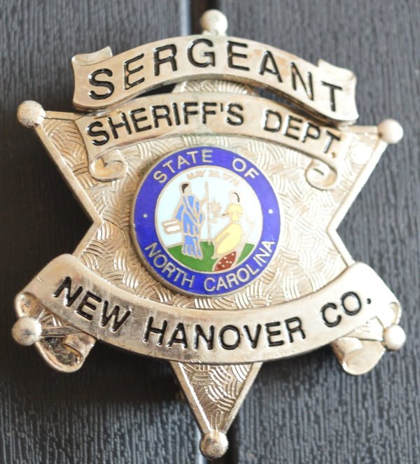 SERGEANT NEW HANOVER COUNTY SHERIFF BADGE