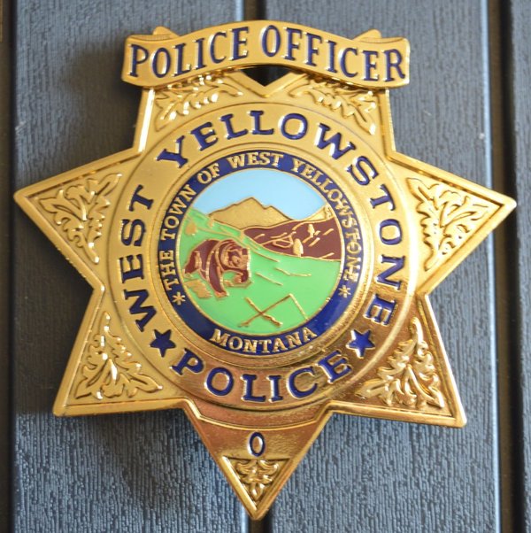 POLICE OFFICER WEST YELLOWSTONE BADGE