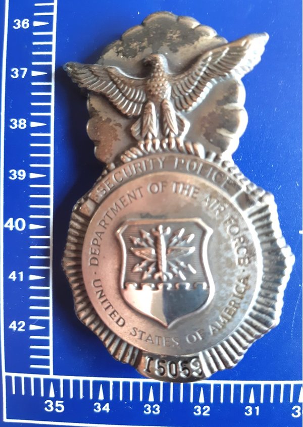 US AIRFORCE SECURITY POLICE BADGE