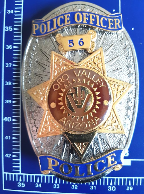 ORO VALLEY POLICE OFFICER BADGE