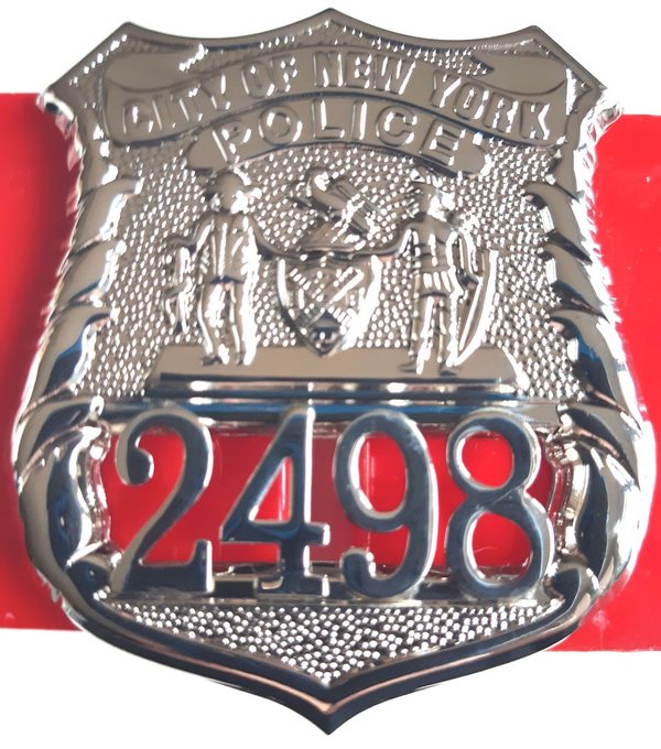 N.Y.P.D. POLICE OFFICER BADGE 2498