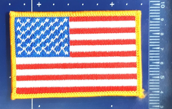 USA FLAG FIRE POLICE PATCH