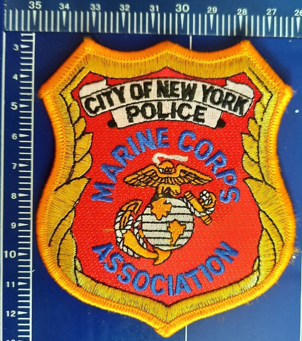 CITY OF NEW YORK POLICE MARINE CORPS PATCH