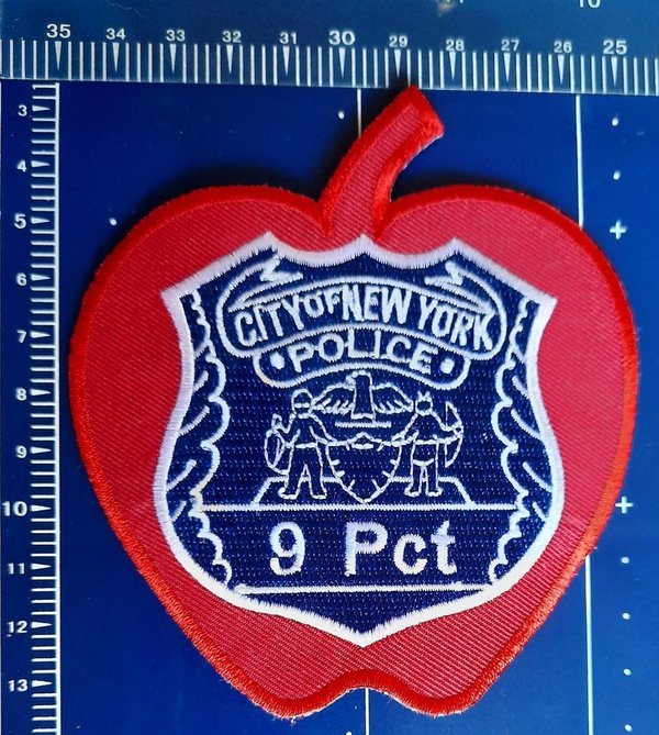 CITY OF NEW YORK POLICE APPLE 9 PATCH