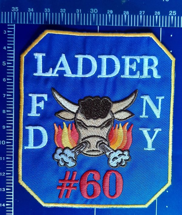 LADDER 60 F.D.N.Y. FIRE DEPARTMENT PATCH