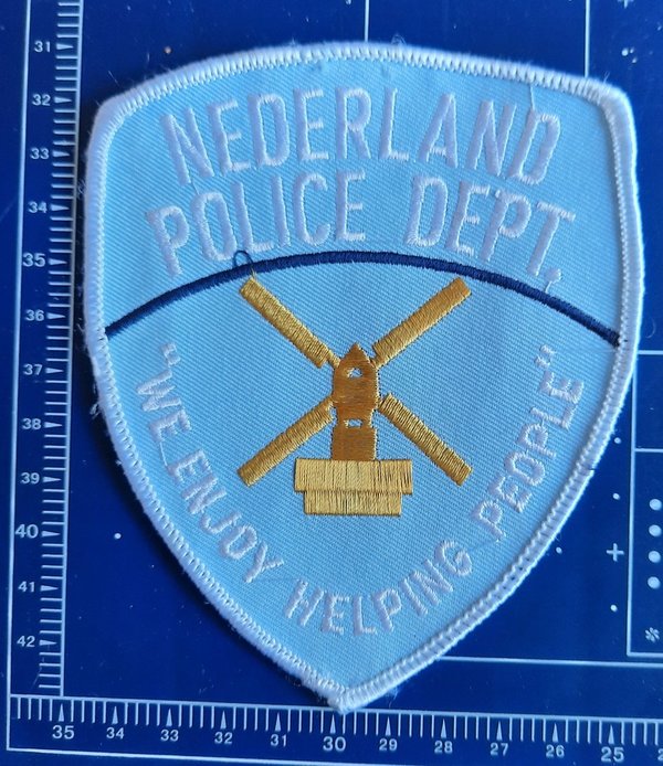 NEDERLAND USA POLICE DEPARTMENT PATCH