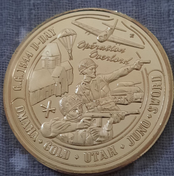 SECOND INFANTRY DIV. D DAY COIN