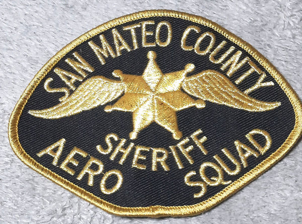 SAN MATEO COUNTY AERO SQUAD SHERIFF POLICE PATCH