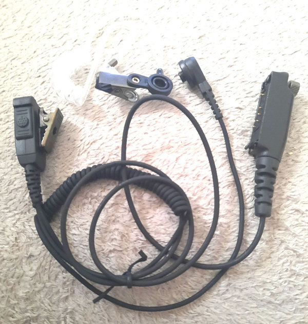 SEPURA 1 CABLE RADIO SYSTEM HEADSET WITH PTT CLEARTUBE CONNECTOR SEPURA 4