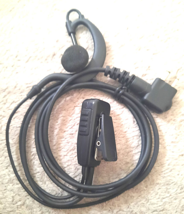 HYTERA CABLE RADIO SYSTEM HEADSET WITH PTT EARHOOK CONNECTOR HYTERA
