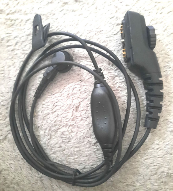 HYTERA CABLE RADIO SYSTEM HEADSET WITH PTT CLEARTUBE CONNECTOR HYTERA 4